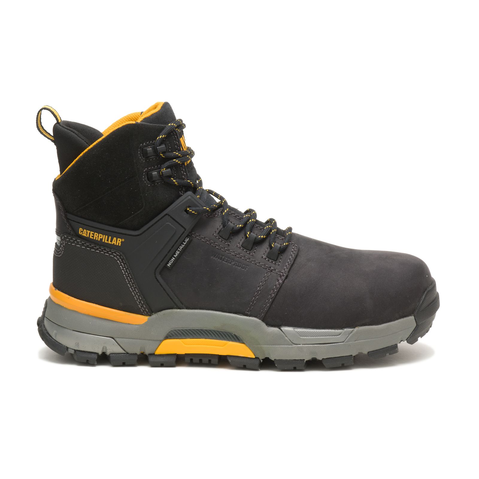 Caterpillar Cat Edge Waterproof Nano Toe Philippines - Mens Work Boots - Black 87639KBLW